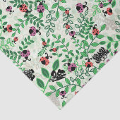 Sommer - Lady Bugs, Schmetterlinge und Blätter Seidenpapier (Ausschnitt)