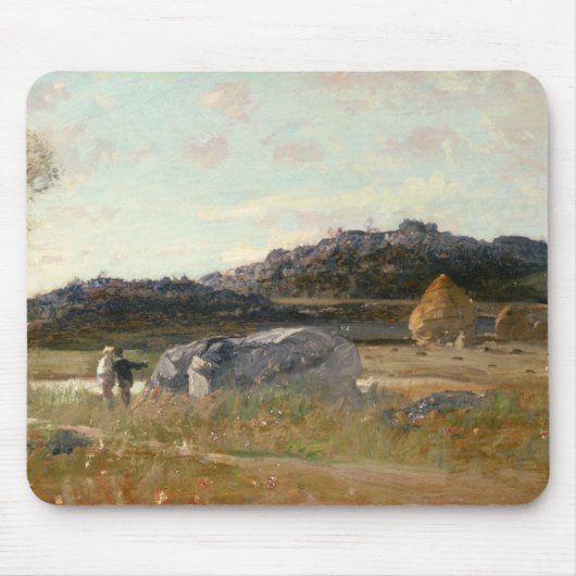 Sommer-Landschaft 2 Mousepad (Vorne)