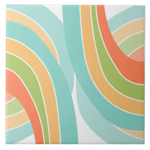 Sommer lebhaft, kurvig fliese