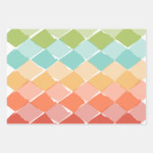 Sommer lebhafte Farben Diamantenkinder Geschenkpapier Set (Vorderseite 2)