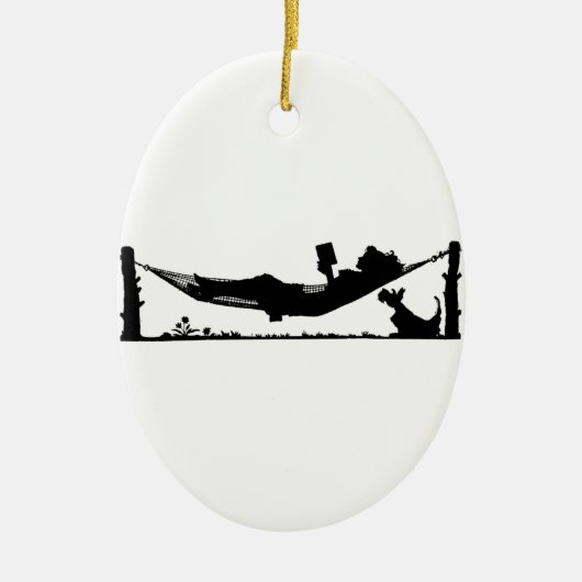 Sommer-Lesung Keramik Ornament (Vorne)