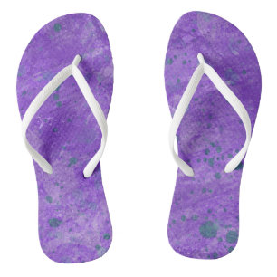 Sommer Lila und Aquamarine Splash Sandalen Flip Fl