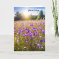 Sommer Lila Wildblumen für Beileid