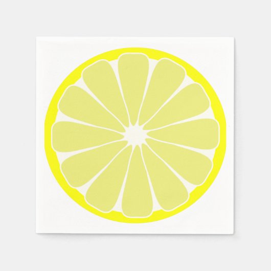 Sommer-Limonen-Frucht-Partyservietten Serviette (Vorderseite)