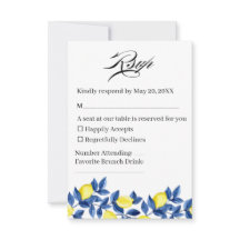 Sommer-Limonien-Hochzeit RSVP