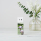 "Sommer-Lotos-" Lesezeichen/chinesisches Geschenk Mini Visitenkarte (Stehend Vorderseite)