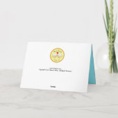 Sommer Löwe im Pool Funny Greeting Card Karte (Rückseite)