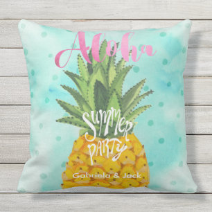 Sommer-Luau-Party-Ananas-Draussen Kissen
