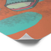 Sommer macht mich blauer Print Poster (Ecke)