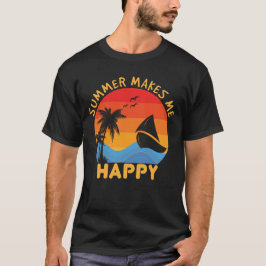 Sommer macht mich glücklich, Cool Strand Urlaub Kr T-Shirt
