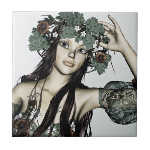 Sommer-Mädchen Fliese