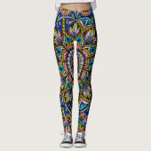Sommer-Mandala Leggings (Vorderseite)