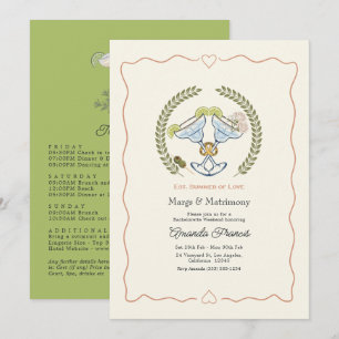 Sommer Margs & Matrimony Junggesellinnenabschied Einladung