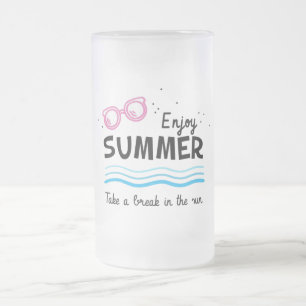 Sommer-Mattierte Glass-Bier-Tasse Mattglas Bierglas