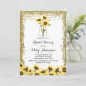 Sommer-Maurer-Glas-Brautparty-Einladung Einladung (Stehend Vorderseite)