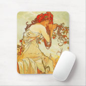 Sommer-Mausunterlage Alphonse Mucha Mousepad (Mit Mouse)