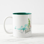 Sommer Meer tropischer Ozean Strand, individueller Zweifarbige Tasse (Links)