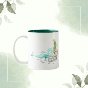 Sommer Meer tropischer Ozean Strand, individueller Zweifarbige Tasse