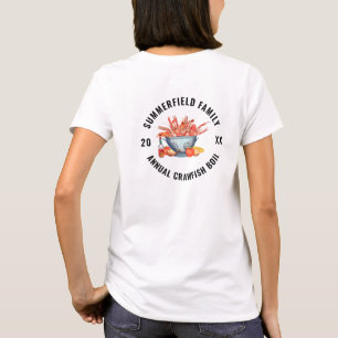 Sommer-Meeresfrüchte-Eintopf Familienzusammenkunft T-Shirt