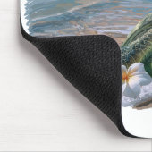 Sommer Meeresschildkröte Mousepad (Ecke)