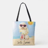 Sommer-Miniaturpudel Tasche (Rückseite)
