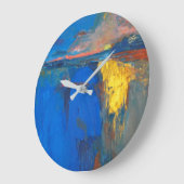 Sommer, minimalistisch, abstrakt große wanduhr (Winkel)