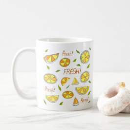Sommer Minimalistisches Niedliches Obst frisch Kaffeetasse