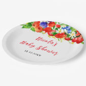 Sommer-Mischobst-Baby-Party Pappteller (Schrägansicht)