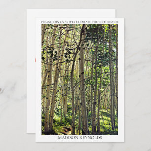 Sommer mit Aspen Trees in Colorado Geburtstag