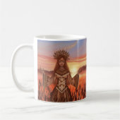 Sommer mit der Sonnengöttin - Landschaftsmuster Kaffeetasse (Links)