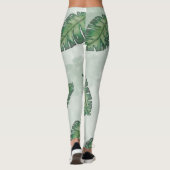 Sommer mit grünem Leaf Leggings (Rückseite)