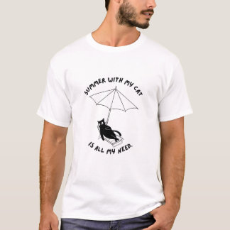 Sommer mit meiner Katze all meine Liebhaber von Ka T-Shirt