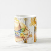 Sommer mit Sonnenblumen Vintag Kaffeetasse (Mittel)
