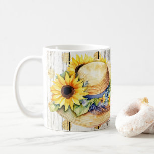 Sommer mit Sonnenblumen vintage Kaffeetasse