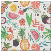 Sommer mit tropischen Früchten | Stoff (Nahaufnahme)