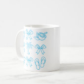 Sommer Mode Coquette Schleife Kaffeetasse (Vorderseite Links)
