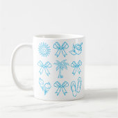 Sommer Mode Coquette Schleife Kaffeetasse (Links)