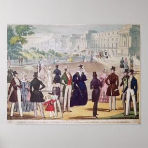 Sommer-Moden für 1840 Poster
