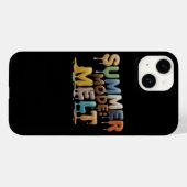 Sommer-Modus: Schmelzen – Lustiger schmelzender Te Case-Mate iPhone Hülle (Rückseite (Horizontal))