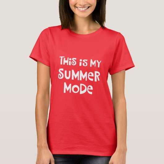 Sommer-Modus T-Shirt (Vorderseite)