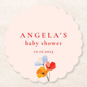 Sommer-Mohn-Baby-Party Untersetzer