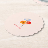 Sommer Mohn Special Event Datum Showdusche Untersetzer (angewinkelt)