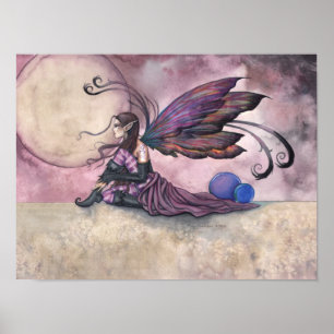 Sommer Mond Fee Gothic Fantasy Kunst Poster