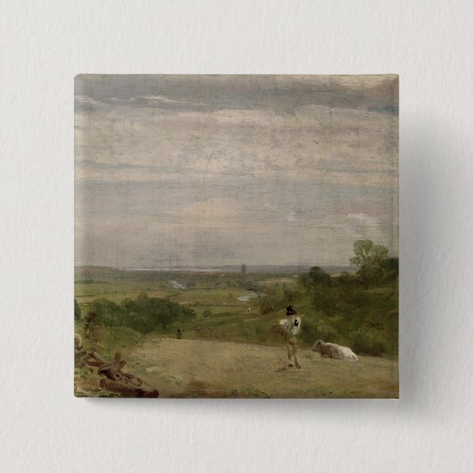 Sommer-Morgen John Constables |: Dedham von Langh Button (Vorderseite)