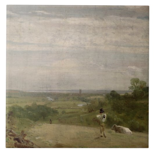 Sommer-Morgen John Constables |: Dedham von Langh Fliese (Vorderseite)