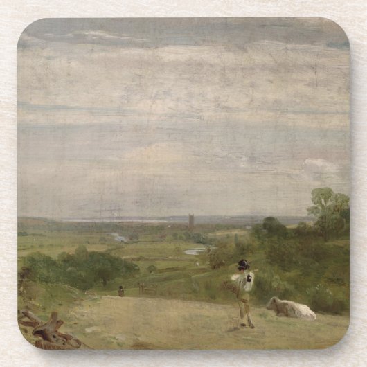 Sommer-Morgen John Constables |: Dedham von Langh Untersetzer (Vorderseite)