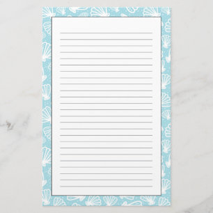 Sommer-Muschel-Muster Briefpapier