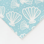Sommer-Muschel-Muster Fleecedecke (Ecke)
