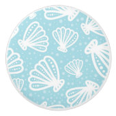 Sommer-Muschel-Muster Keramikknauf (Vorderseite)