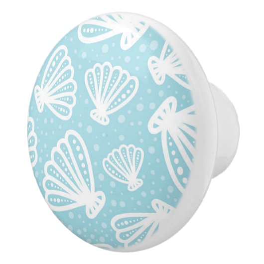 Sommer-Muschel-Muster Keramikknauf (Rechts)